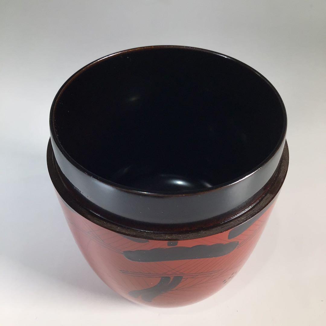 Ｎ２１９　棗　『塗師　多田桂寛作』『曙棗』　共箱　茶道具