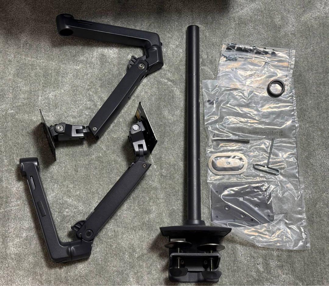 エルゴトロン LX デュアルスタッキングアーム モニターアーム 縦/横型 長身