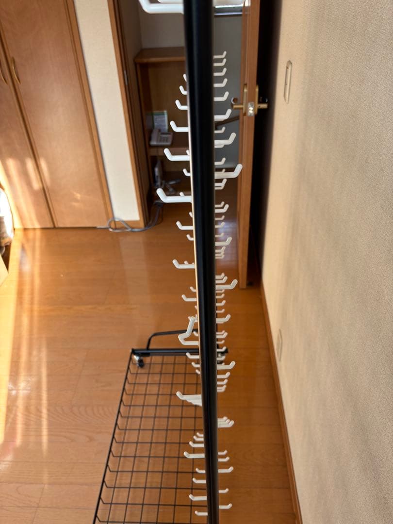 移動可能なディスプレイラック ブラック3台