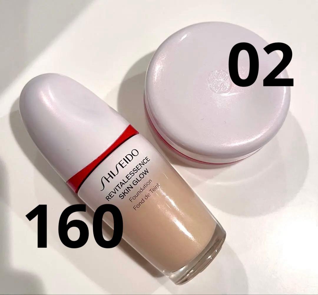 【2点】SHISEIDO エッセンス スキングロウ ファンデーション&パウダー