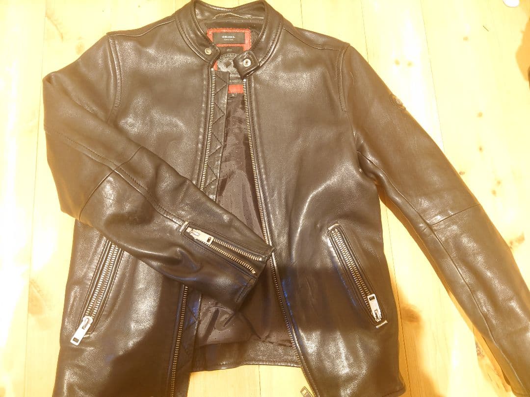 DIESEL レザー　ジャケット S ブラック　ライダース