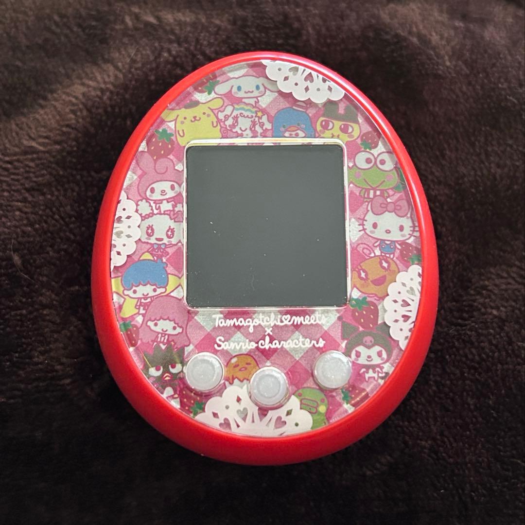 【美品】たまごっちみーつ サンリオキャラクターズ レッド 赤 BANDAI 箱無