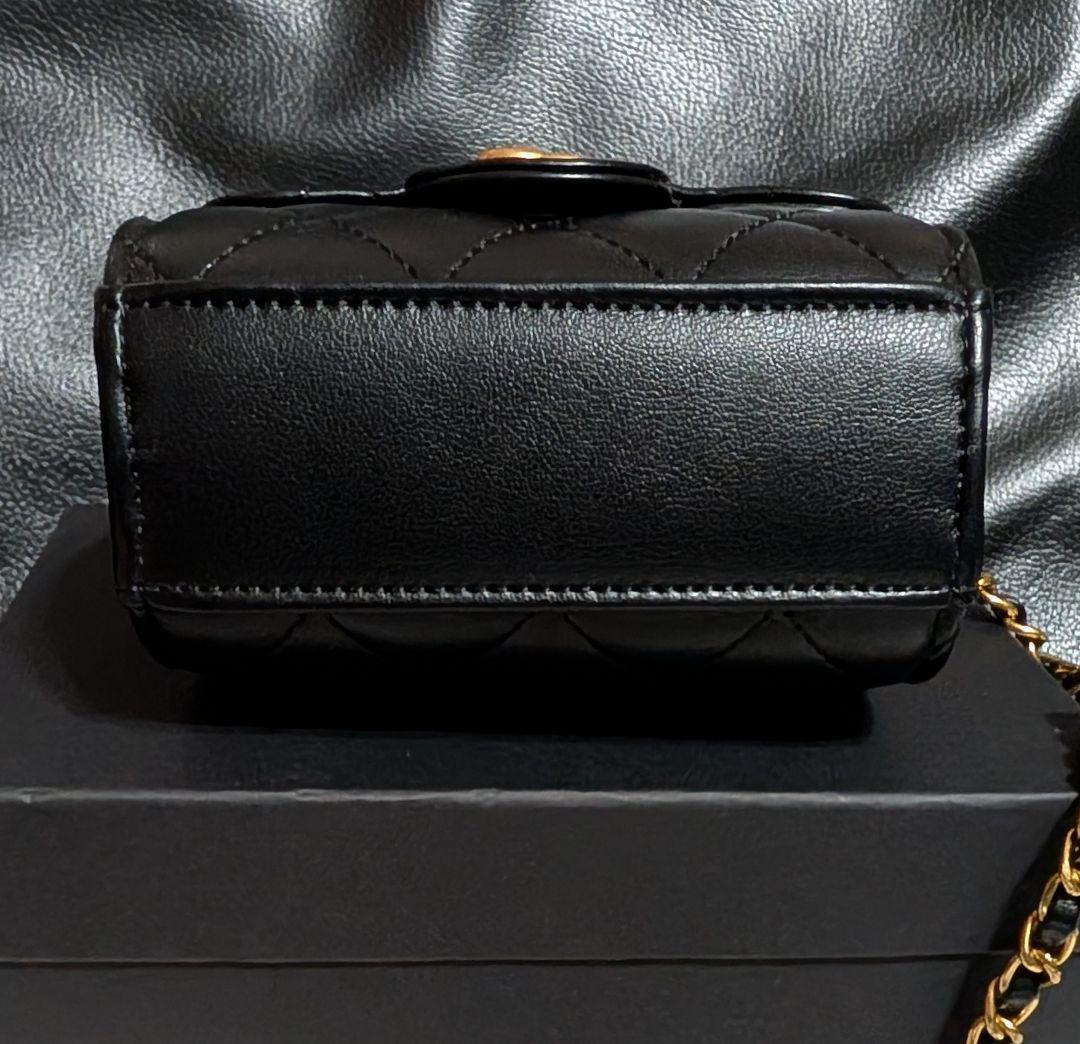 CHANEL ブラックキルティングバッグ❦ミニマトラッセ