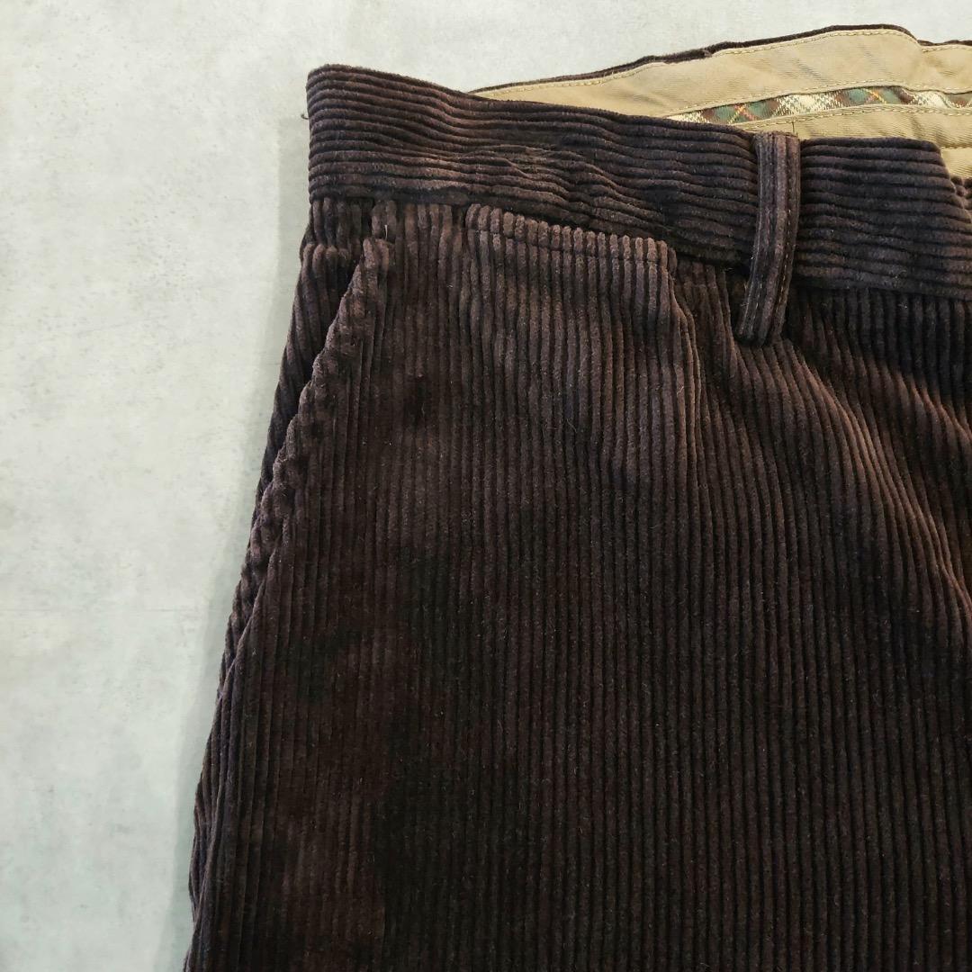 ポロバイ ラルフローレン W34 ポロチノ コーデュロイ 古着 茶 16192