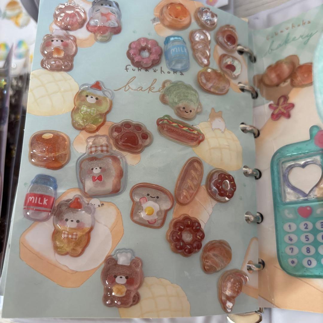 シール帳　シール付き6冊セット　ボンボンドロップ　ウォーター　タイル　おはじき