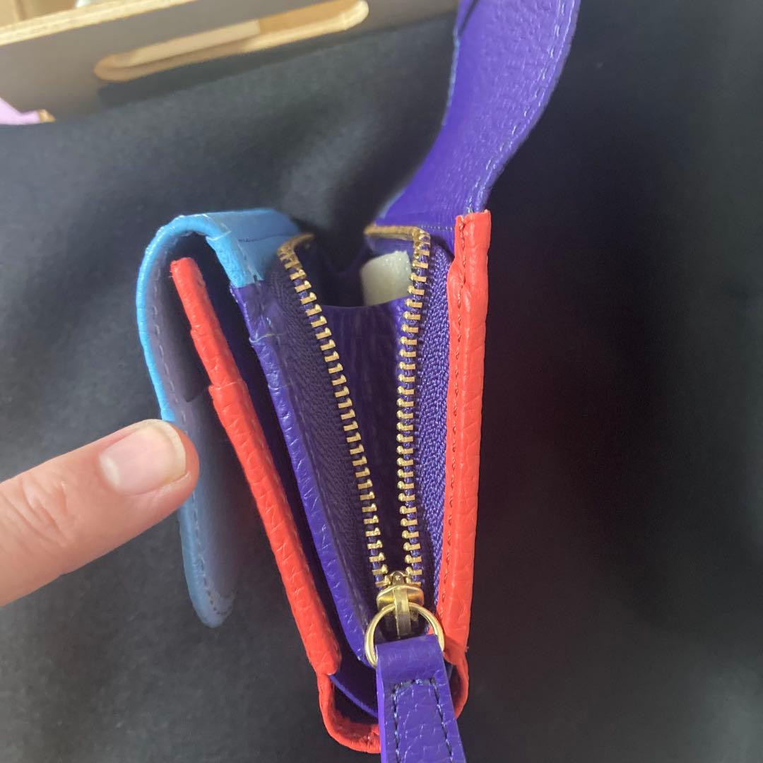 《美品》 Vivienne ダブルフラップ 二つ折り財布 マルチカラー