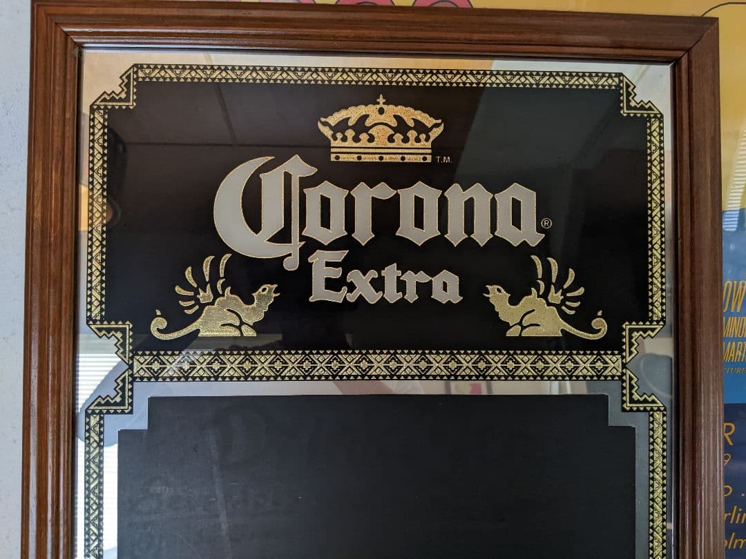 Corona Extra 　パブミラー　黒板式メニューボード