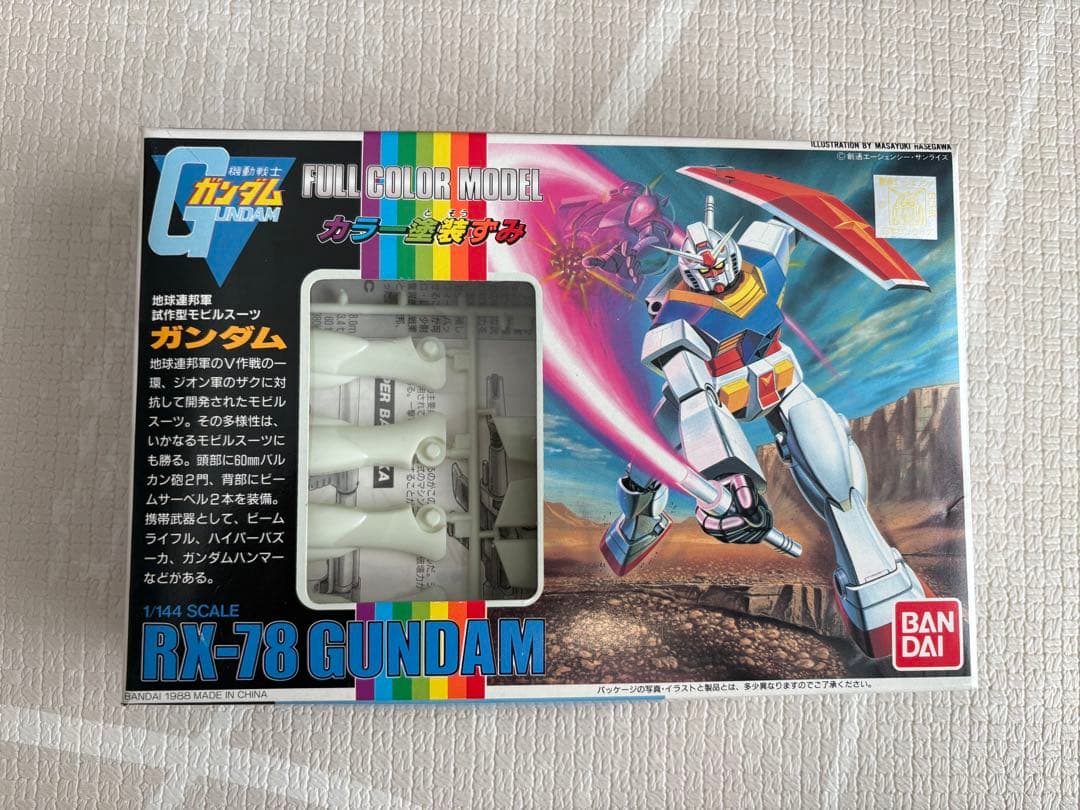 【ガンプラ】RX-78 GUNDAM 1/144 フルカラーモデル