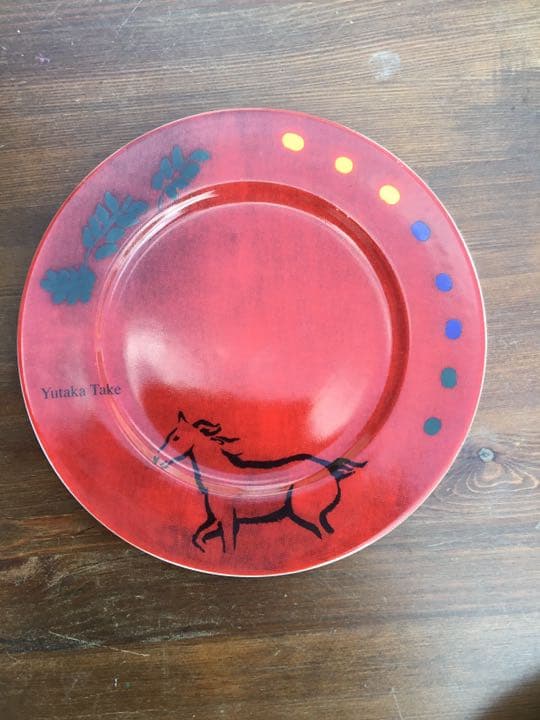 絵皿　武豊デザイン