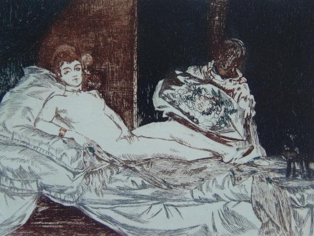 EDOUARD MANET、Olympia、海外オークション超希少レゾネ