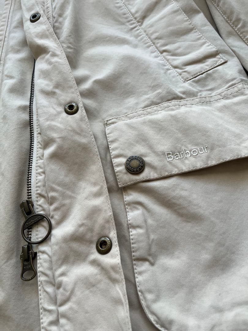 Barbour ホワイト カジュアルジャケット M