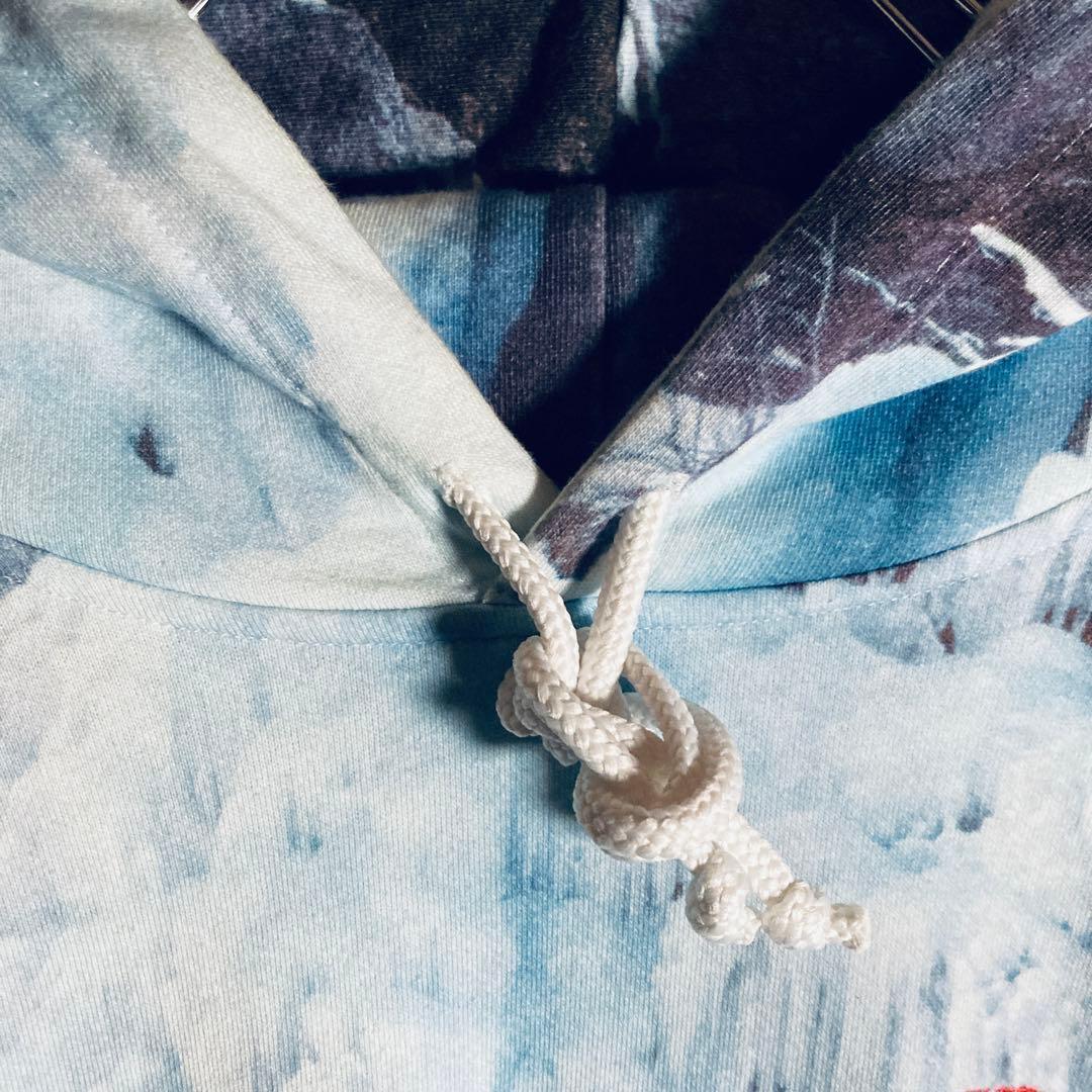 【限定コラボL相当】シュプリーム×ノースフェイス☆刺繍ロゴパーカー 正規品鑑定済