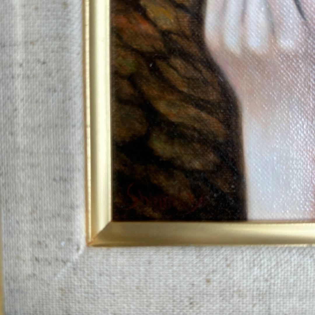 絵画　油彩画　女性　塩見恭央　「Good bye summer2 ミズキ」