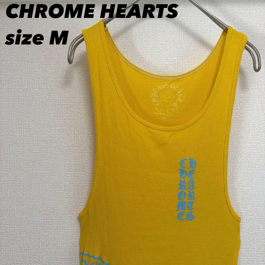 【希少 入手困難】クロムハーツ ロゴプリント タンクトップ