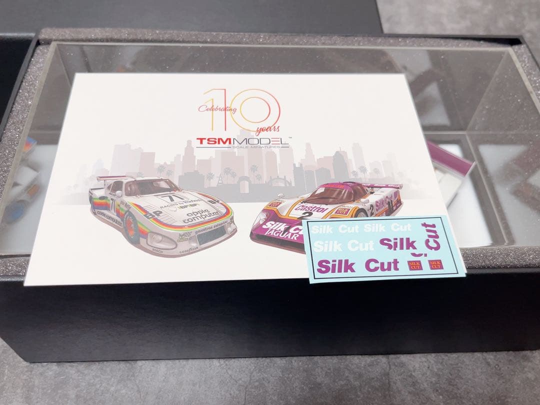 TSM MODEL 1/43 PORSCHE 935K3 、XJR9 2台セット