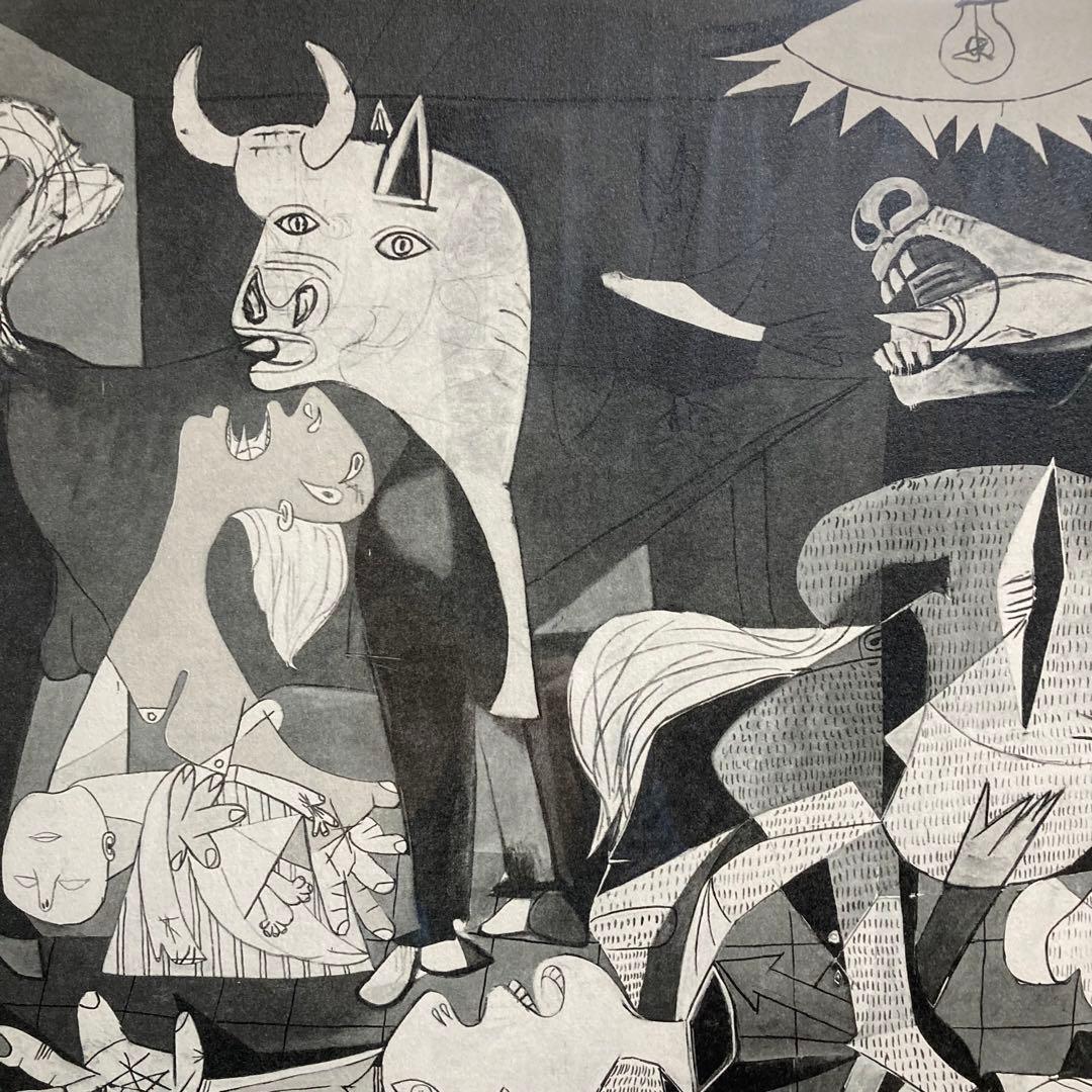 【真作】パブロ・ピカソ「ゲルニカ」大判リトグラフ 300部限定 あずま工芸 版画