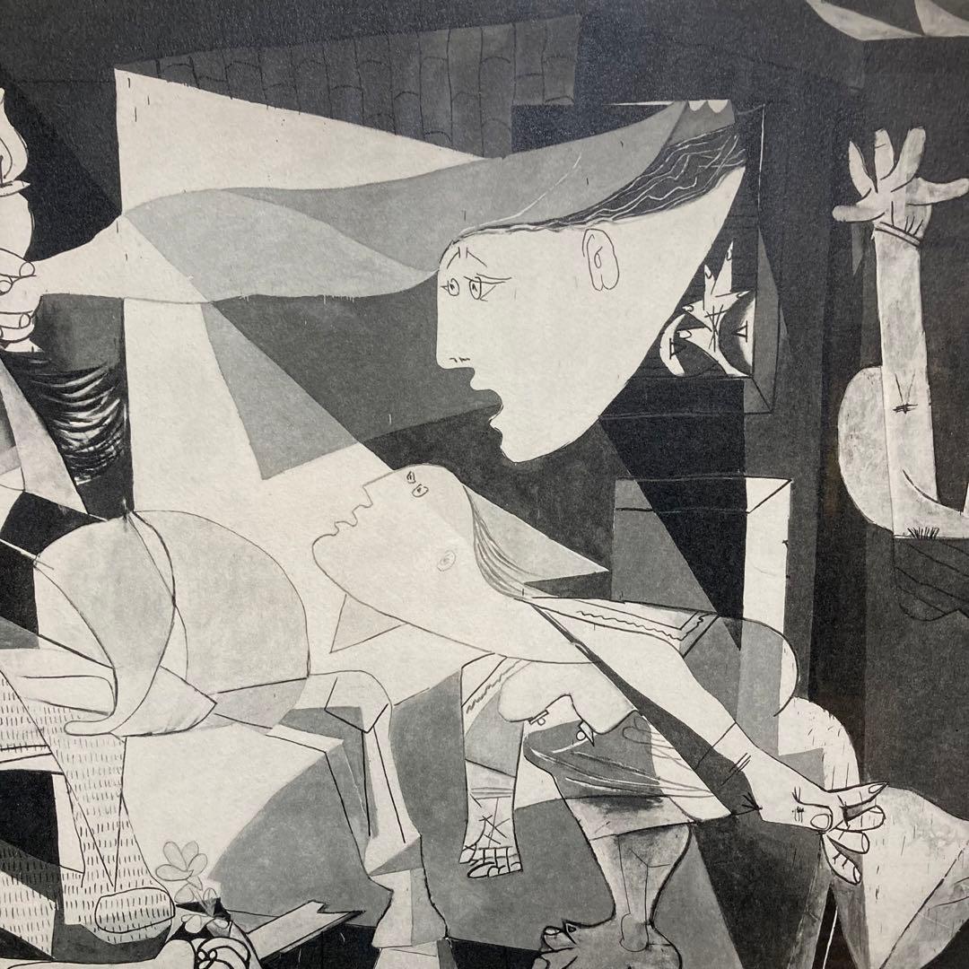 【真作】パブロ・ピカソ「ゲルニカ」大判リトグラフ 300部限定 あずま工芸 版画