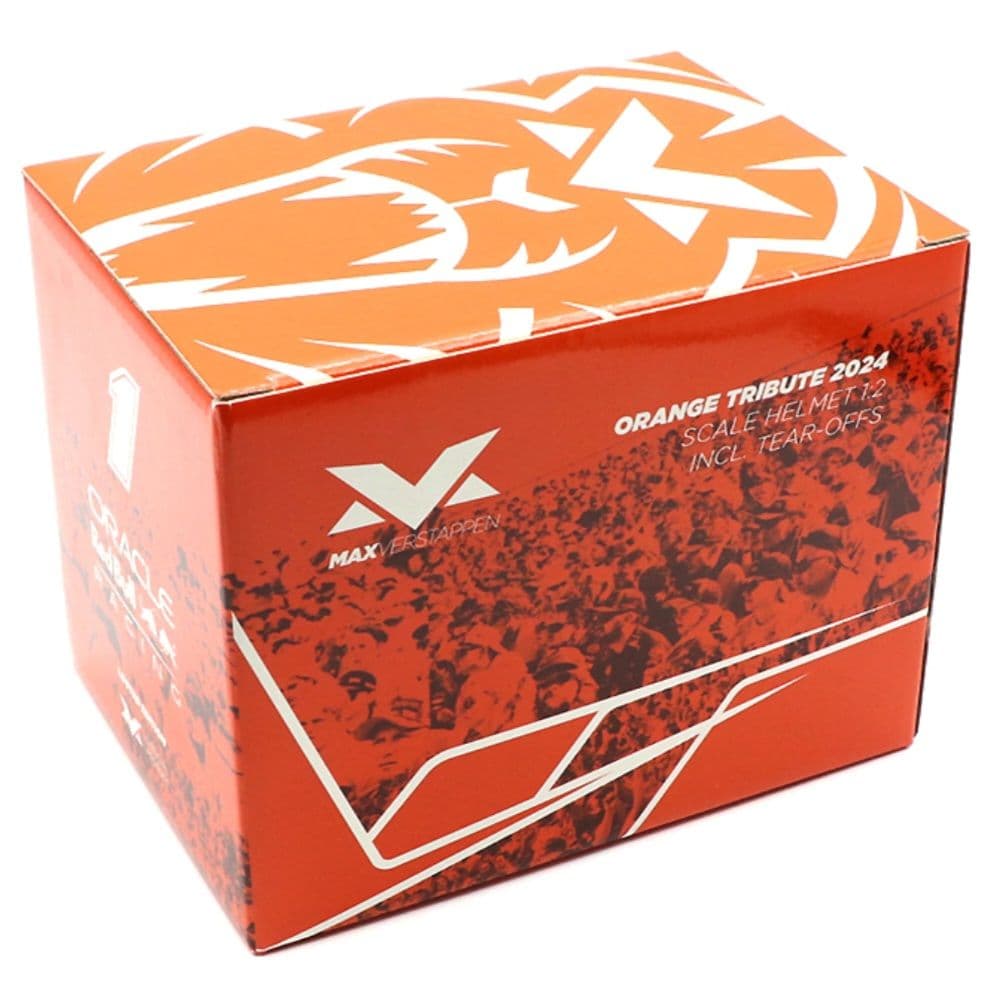 【新品未開封】フェルスタッペン 1/2 オレンジトリビュート ヘルメット