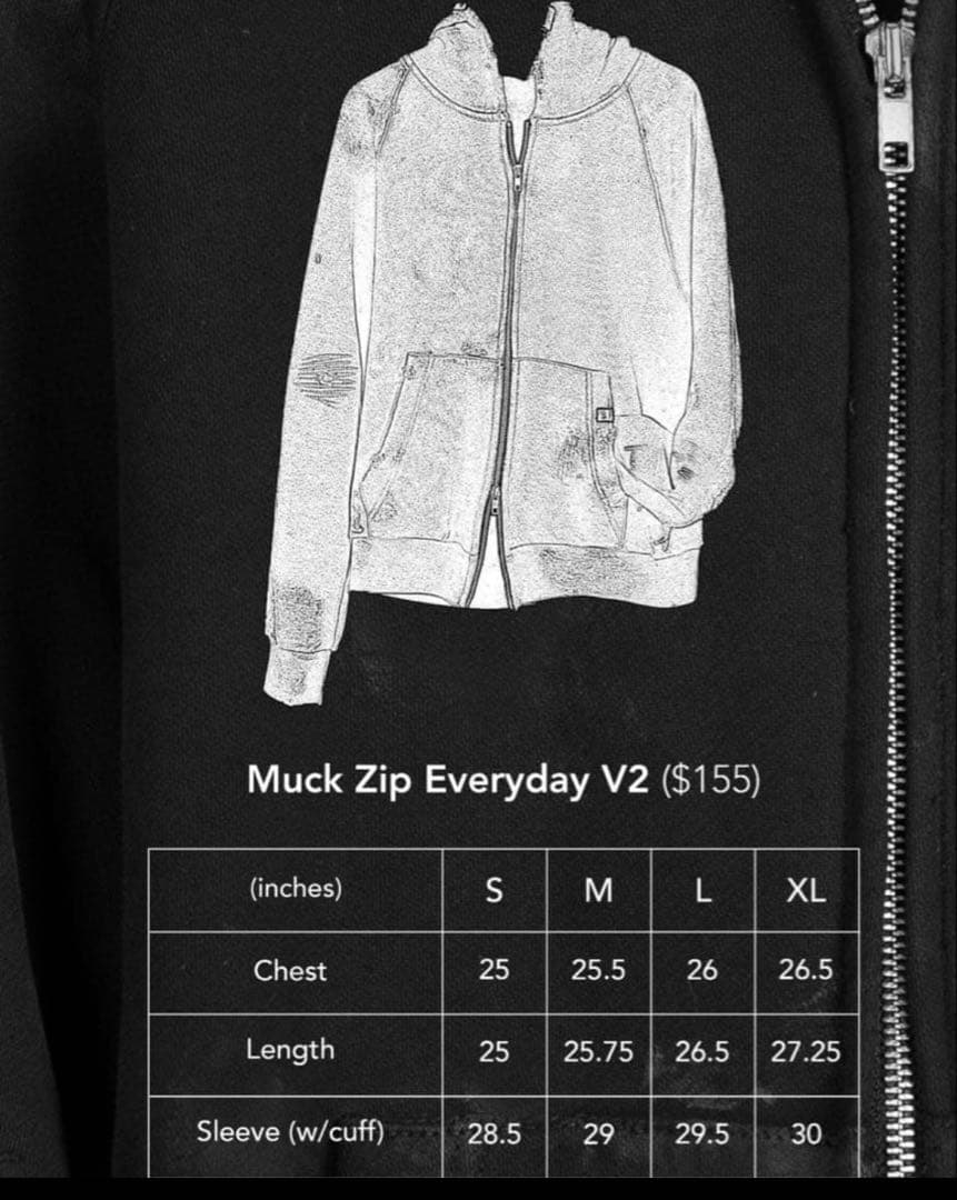 ktwo.studios ダメージ加工　ktwoジップパーカー