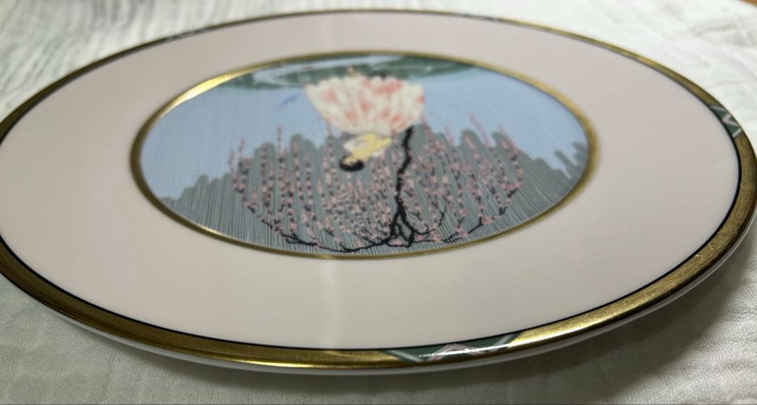 エルテ　『ブロッサム アンブレラ』 ファイン チャイナ　1990年　署名入り