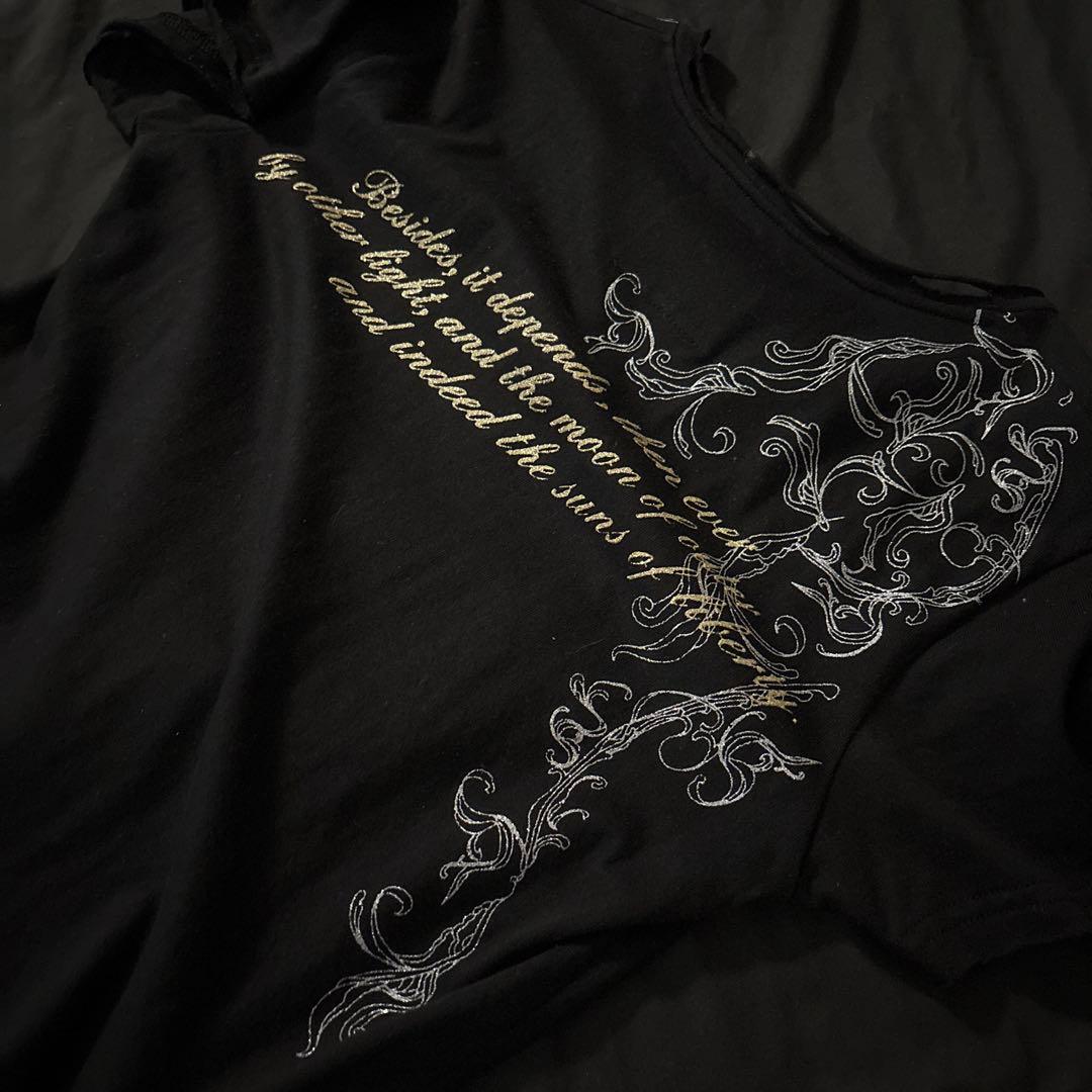 00s archive midas ラメ トライバル レイヤード カットソー