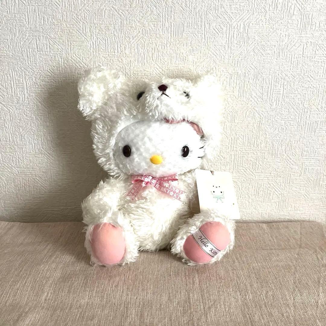 レア‼️キティ クマの着ぐるみ タグ付 手足動きます ホワイトベア ふわモコ