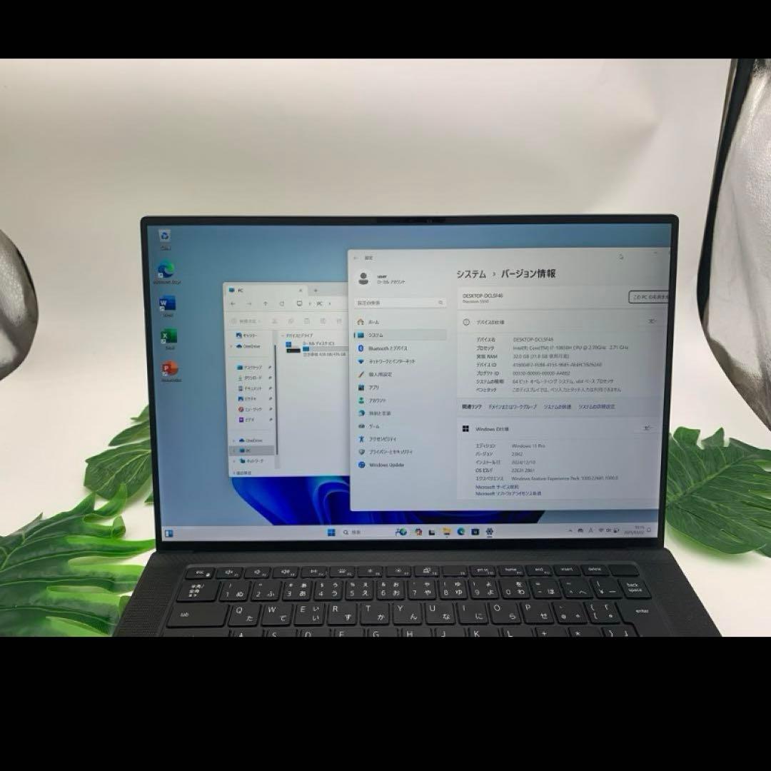 Windowsノート本体 DELLPrecision 5550 Core i7-10850H 2.7GHz