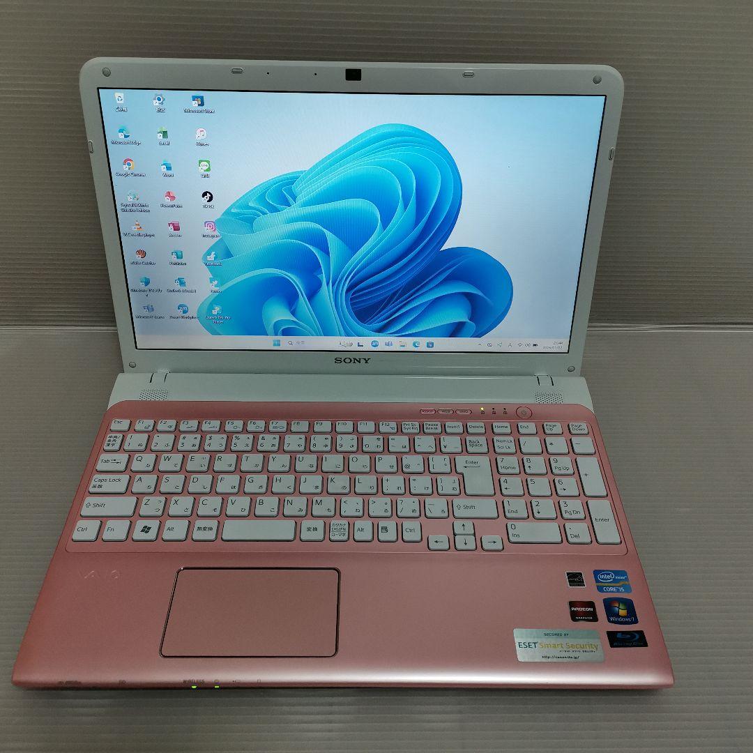 Sony Vaio CPU i5 Win11PRO SSD 250GB 搭載!!