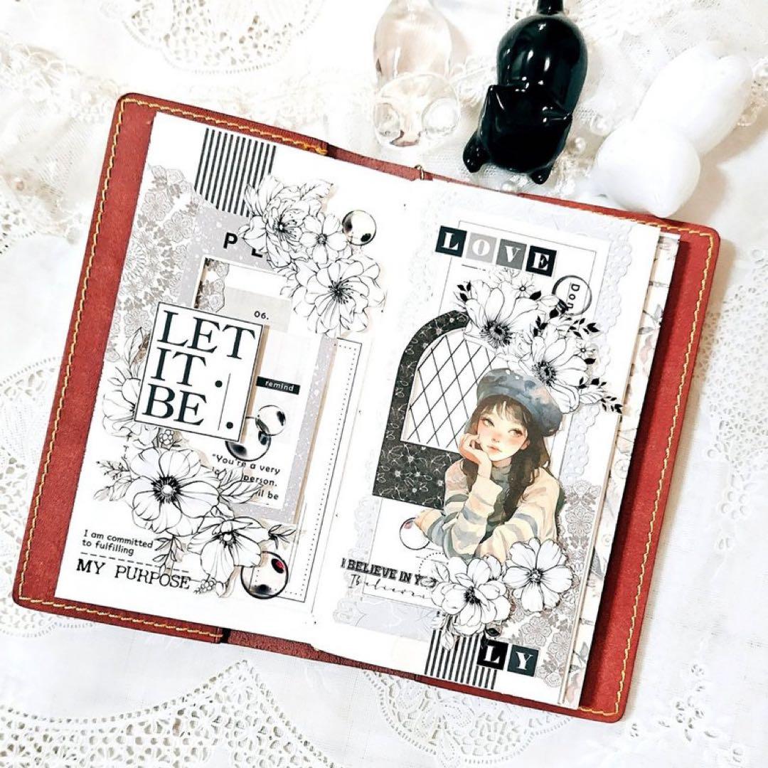 コラージュ素材　紙もの　素材紙　【2019】