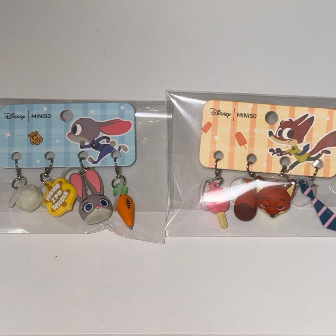 中国限定 ズートピア キーホルダー めじるしアクセサリー miniso 正規品