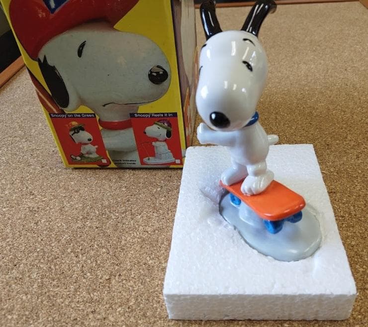 スヌーピー スケボー フイギュア ヴィンテージ 置物 FLAMBRO社製