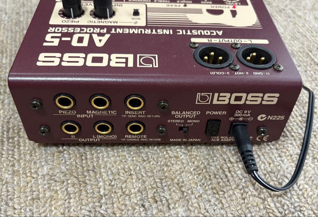 BOSS AD-5 アコースティック楽器プロセッサー