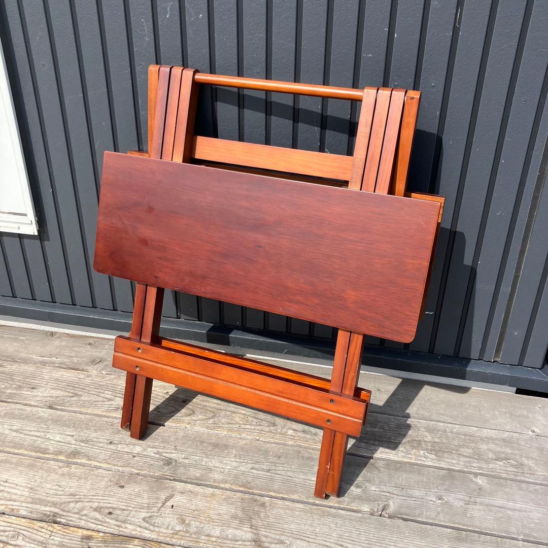 北欧レトロ ヴィンテージ 木製折りたたみテーブル フォールディングテーブル