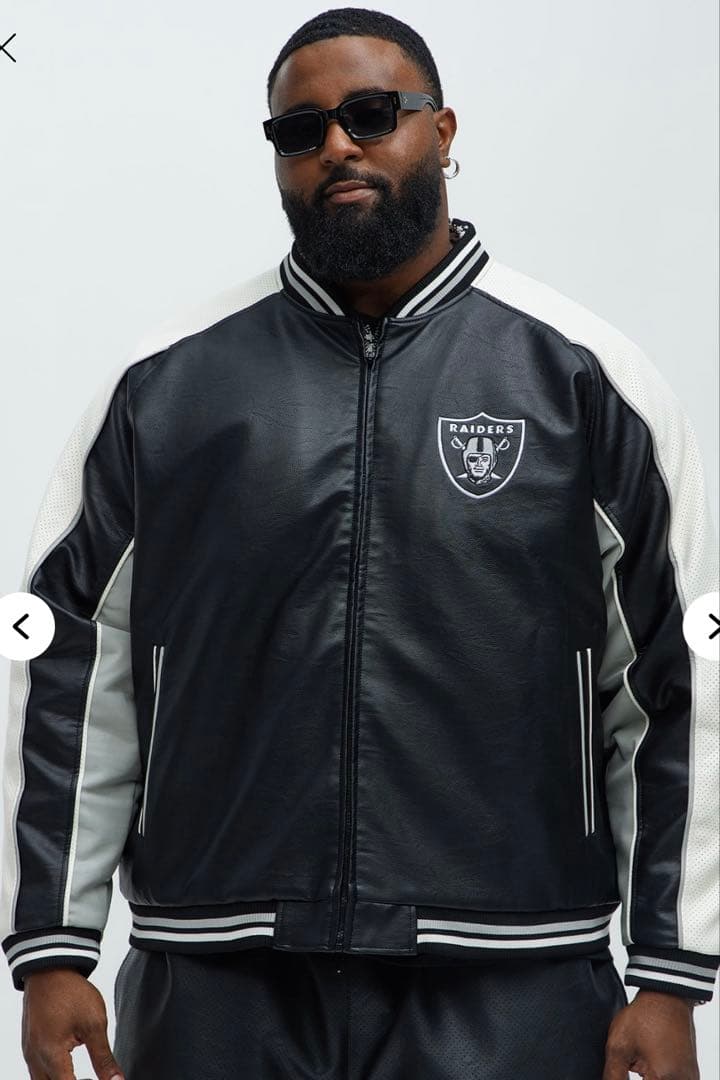 アメリカ直輸入、新品未使用大人気レイダース　レザージャケット　USサイズのXXL