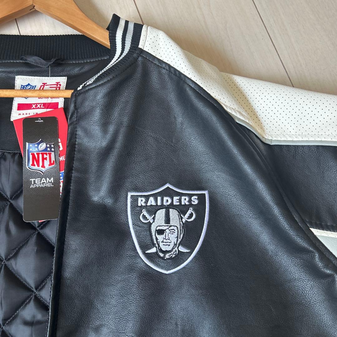 アメリカ直輸入、新品未使用大人気レイダース　レザージャケット　USサイズのXXL