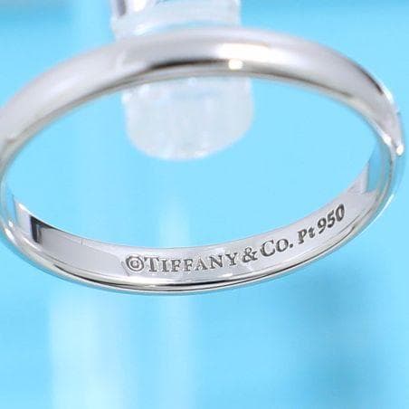 ティファニー　TIFFANY　PT950　6号　クラシックバンドリング　良品