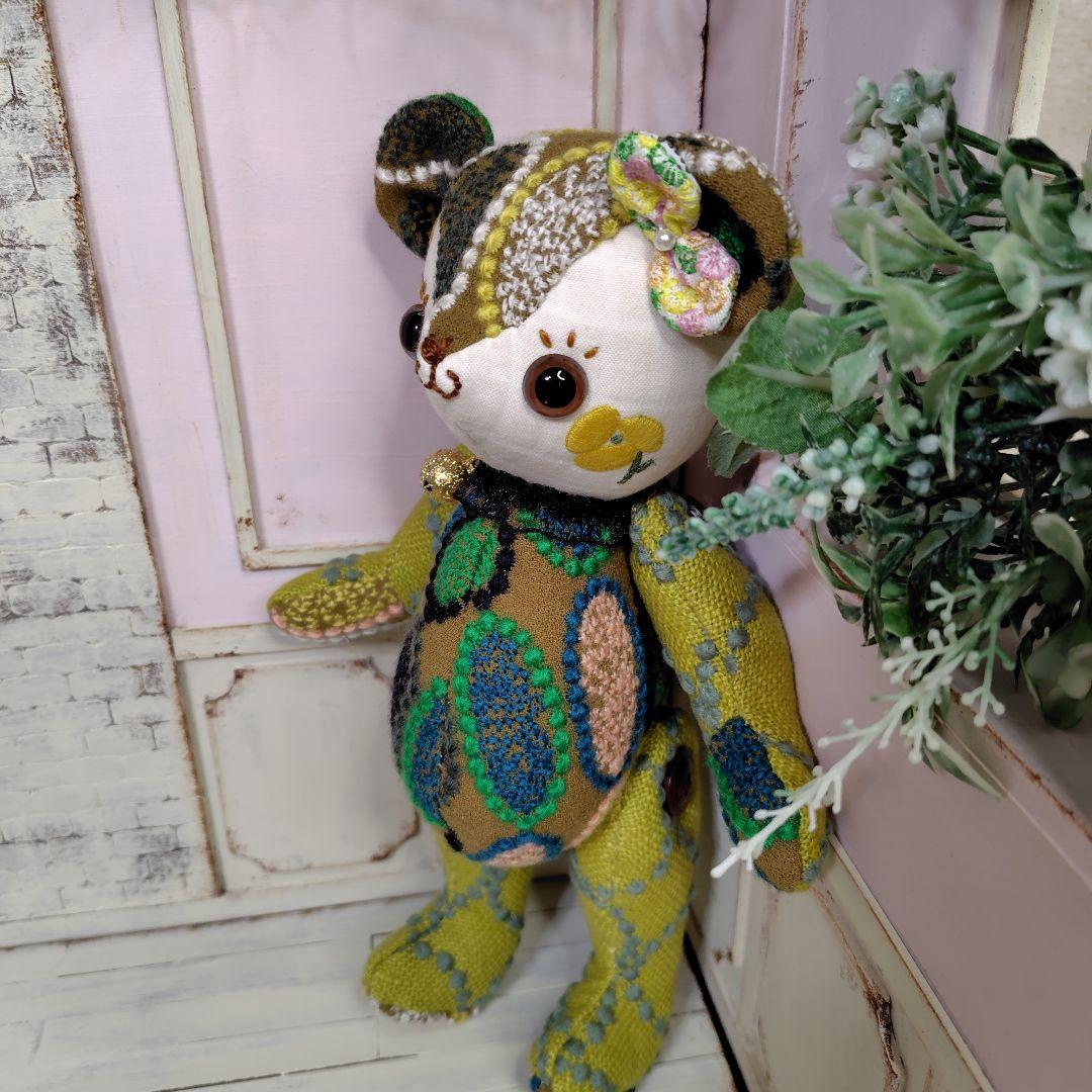 ガ*ん様 【オークションです】ミナペルホネン＊ハンドメイド＊ぬいぐるみ＊テディベ