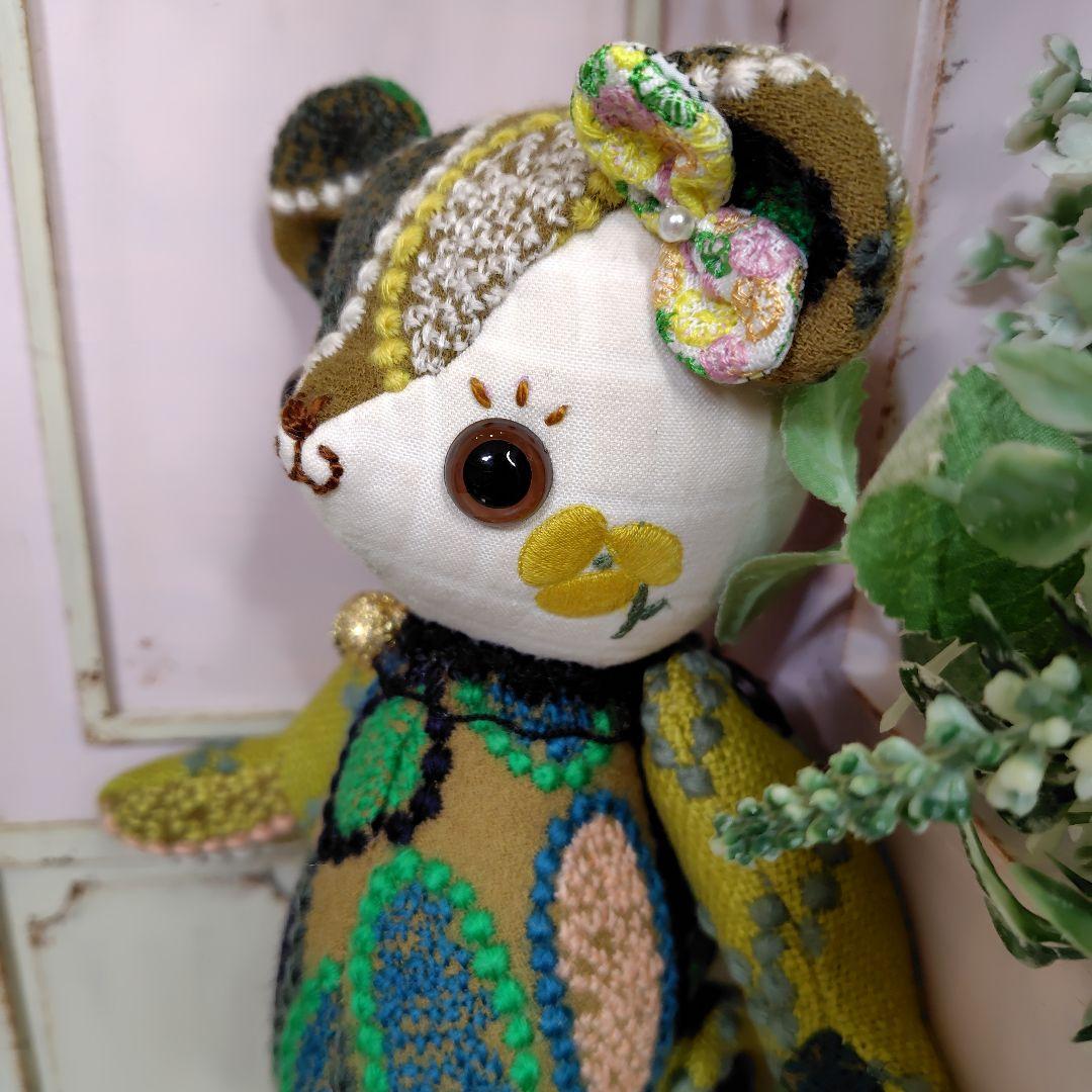 ガ*ん様 【オークションです】ミナペルホネン＊ハンドメイド＊ぬいぐるみ＊テディベ