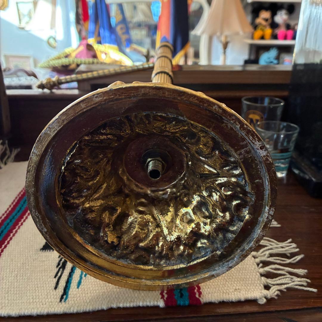 豪華！50s〜ゴールドカラー3段アクセサリー飾り棚アメリカアンティークUSA雑貨