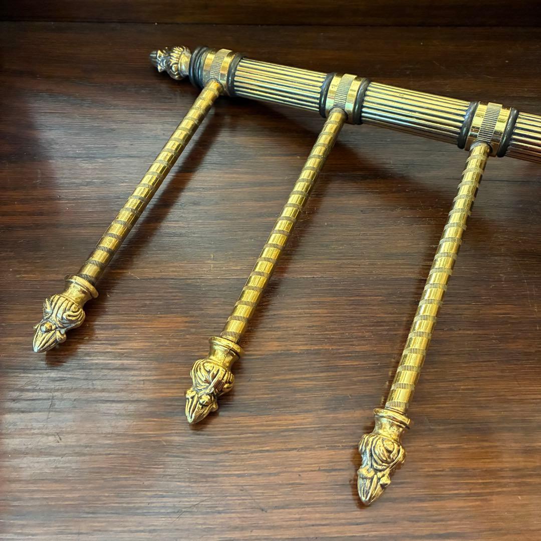 豪華！50s〜ゴールドカラー3段アクセサリー飾り棚アメリカアンティークUSA雑貨