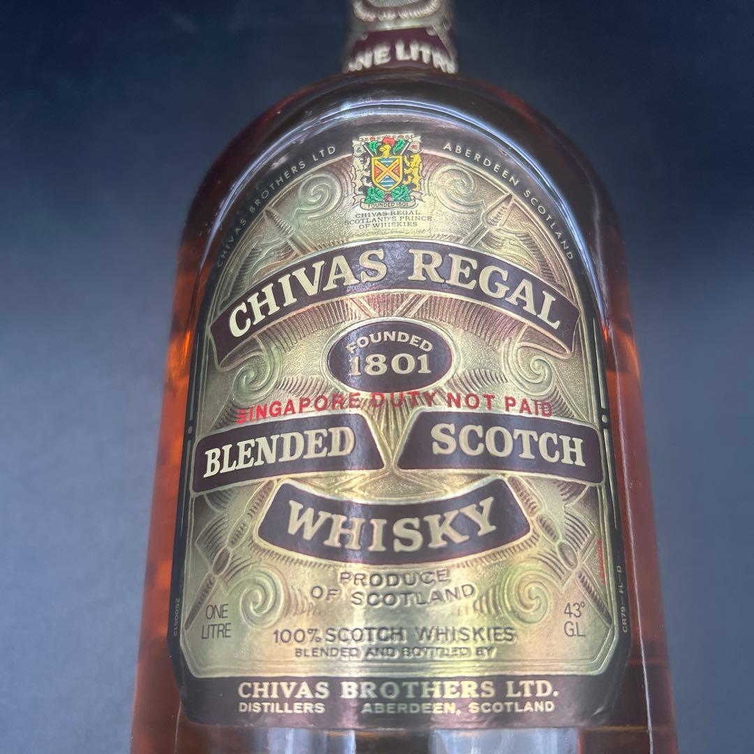 シーバスリーガル 12年 旧ボトル 1L 箱付 免税表記