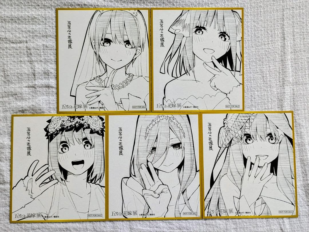 五等分の花嫁展 REVIVAL グッズセット 色紙・コースター・キャンバス他