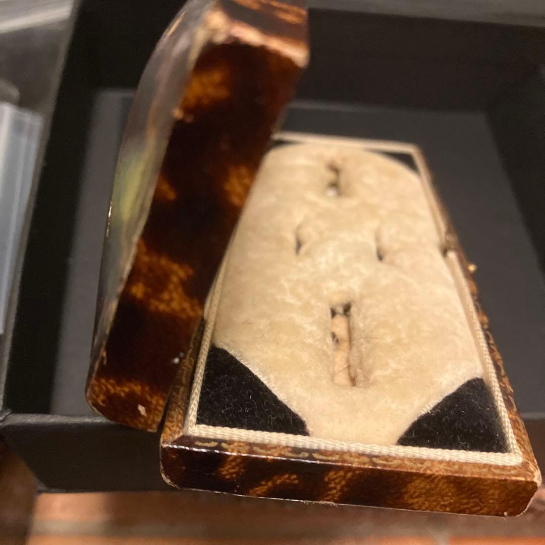 アンティーク　ジュエリー　ケース 茶色