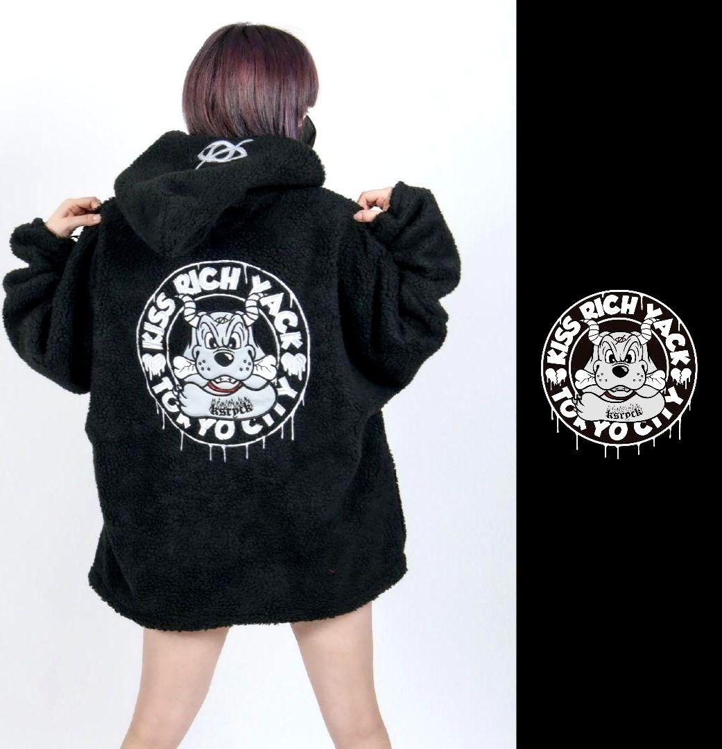 定価1万8000円 ガルフィー GALFY × KRY コラボ ボア パーカー