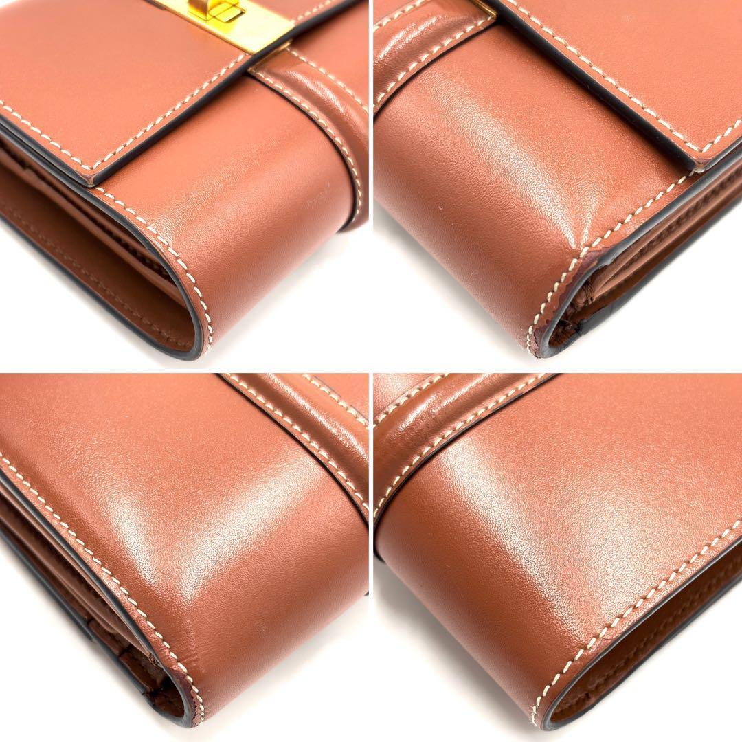 【現行品・極美品】セリーヌ スモール トリフォールドウォレット16 セーズ 茶