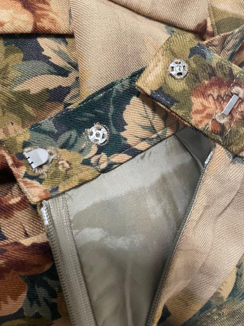 17号 BURBERRY ヴィンテージ 花柄 スカート 稀少サイズ バーバリー