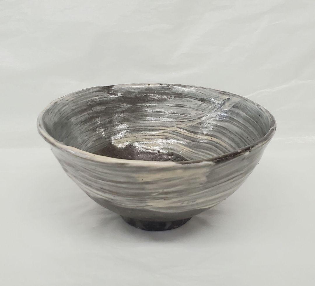 美品　茶道具　刷毛目茶碗　初代　須田祥豊作