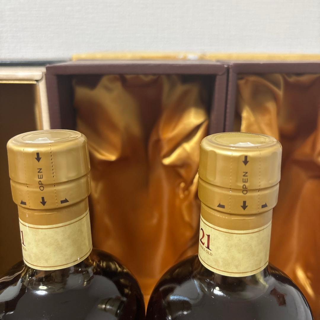 ニッカウイスキー　竹鶴21年　ピュアモルト　箱付き　4点セット　未開封