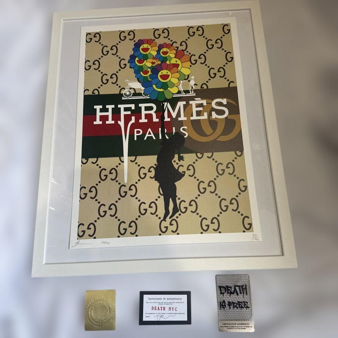 DEATH NYC 現代アートポスター　世界100枚限定　バンクシー　村上隆