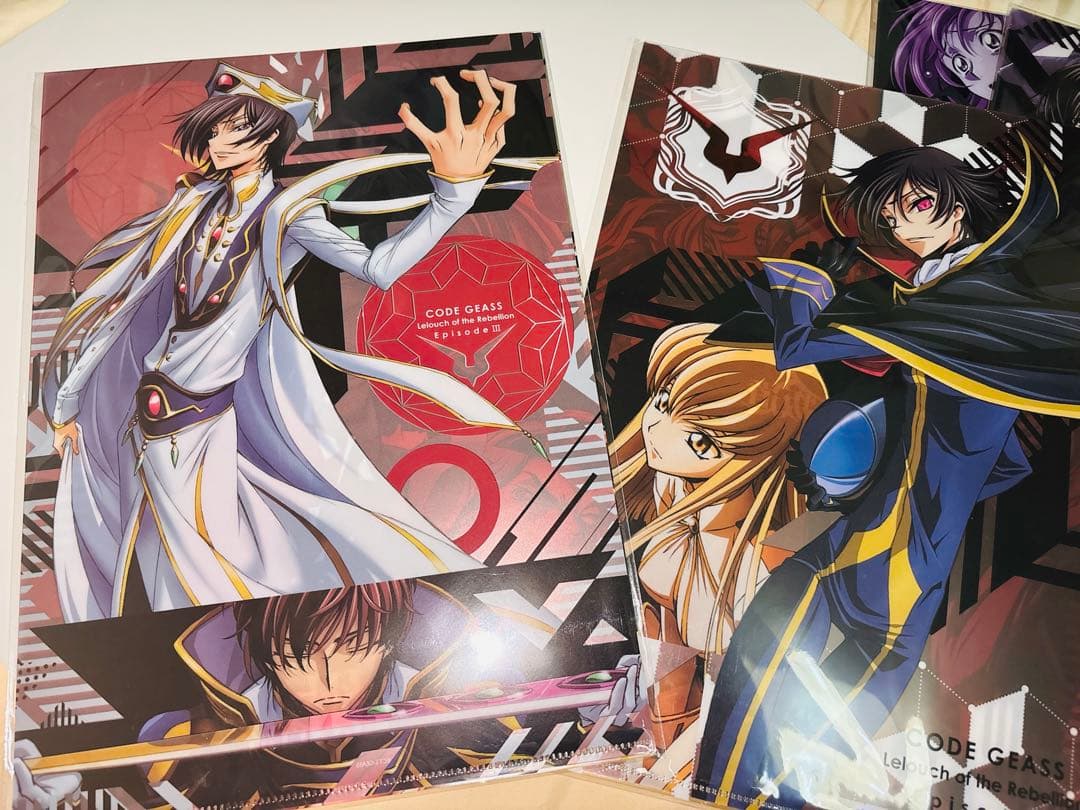 コードギアス反逆のルルーシュ クリアファイル 大量まとめ売り ケース付き 映画